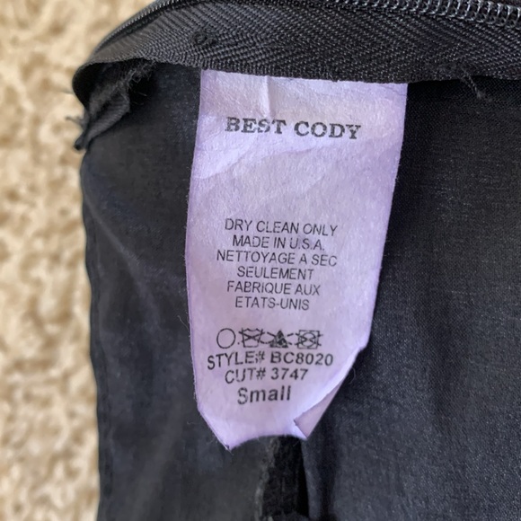 Fashionomics Best Cody side zipper, black shimmer fit and flare skirt midi SZ S - Picture 7 of 10